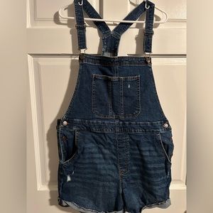 Denim shots overalls